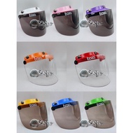 BOGO COLOR CAP VISOR CLEAR / SMOKE / DARK GREY