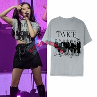 Twice Dahyun style WORLD TOUR 2022 T-shirt LOS ANGELES SILHOUETTE PHOTO MEMBER