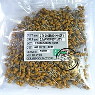 CT4Monolithic Capacitor104   50V104K 50V104M 0.1UF  P5.08 Environmental-Friendly Laminated Capacitor