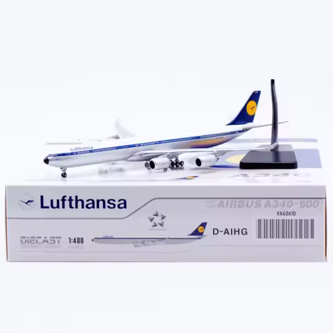 XX40610 Alloy Collectible Plane Gift JC Wings 1:400 Lufthansa "StarAlliance" Airbus A340-600 Diecast