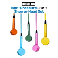 High-Pressure 3-in-1 Shower Head Set with Anti-Rust Filter and 1.5m Hose