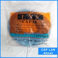 Pre-pressed LAN network cable with 2 RJ45 ends, 40m long - internet cable