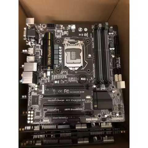 Used mATX Motherboard for GIGABYTE B85M-D3H LGA1150 B85 DDR3 4 Memory Slots