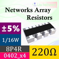220R 8P4R 0402_x4 ±5% Network Array Resistor Marking 221