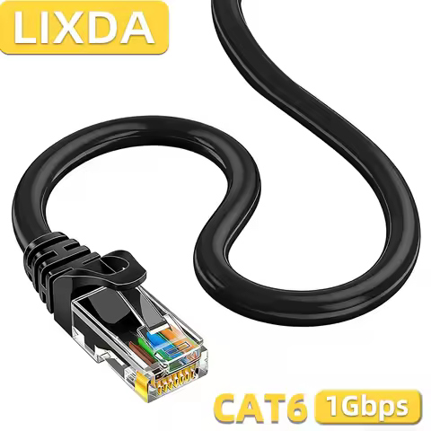 10CM 30CM Cat6 Ethernet Cable 1000Mbps RJ45 Network Cord Round for Router PC Laptop PS5 0.5M 1M 5M 1