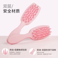 🚓Long Handle Shampoo Comb Shampoo Brush Silicone Adult Scratching Scalp Cleaning Brush Shampoo Massage Hair Washing Arti