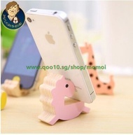 5/Set 1422 animal cartoon mobile phone holder creative wooden shelf desktop ornaments feature phones