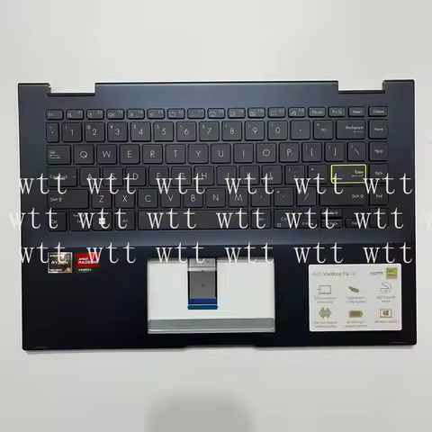 FOR ASUS VivoBook Flip 14 TP470 TM420 Black C Shell Upper Palmrest Keyboard