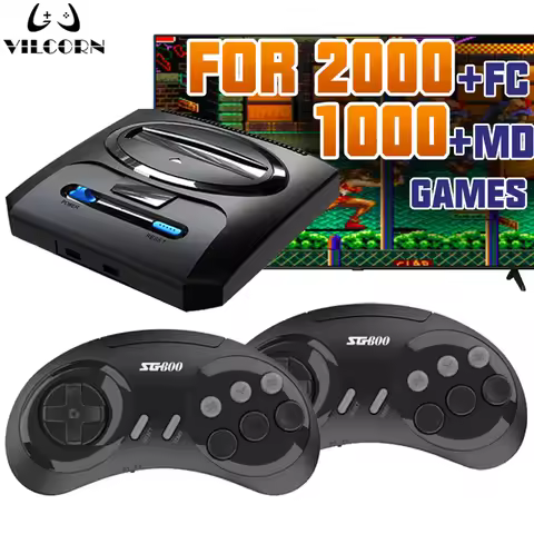 VILCORN Game Stick 4k TV HD Out Classic Retro Game Console For Sega Nes Dendy Wireless Controller Ga