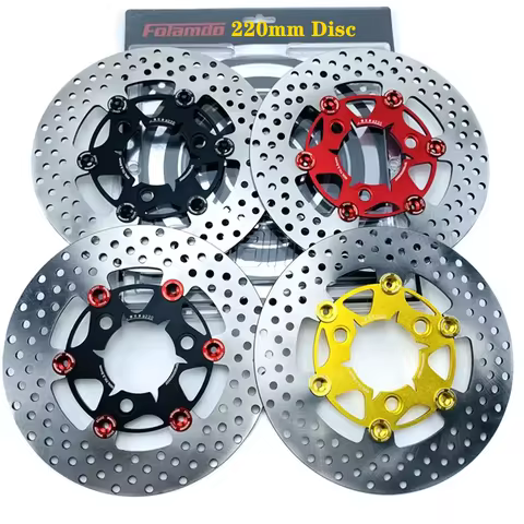 Universal 220*70mm 3 hole Floating Disc Motorcycle Front Rear Brake Disc For Honda Yamaha RSZ JOG FO