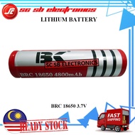 BK 4800mAh 3.7V RECHARGEABLE LI-ION LITHIUM BATTERY BRC 18650