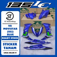YAMAHA LC-135 LC135 V8 MOVISTAR (185) BLUE COVER SET (STICKER TANAM) RAPIDO NEW ACCESSORY AKSESORI