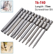 Screwdriver Bit Accessories Durable 75mm Torx Bit Torx Screwdriver T25 T27