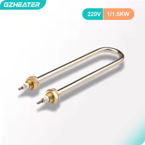 1KW/1.5KW 220V Single U-shap M16 Electric Heat Pipe SUS304 U-type Water Heating Tube for Water Tank 