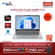 Lenovo IdeaPad Slim 5 Light 14ABR8 (14" FHD IPS Touch | R7 7730U | 16GB RAM | 512GB SSD | AMD Radeon