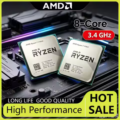AMD Ryzen 7 1700X Eight-Core 3.4 GHz AMD R7 1700X Ryzen 7 1700X CPU Socket AM4 Processor YD170XBCM88