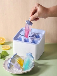 手柄冰淇淋，不沾黏易於清潔，DIY塑料自製冰箱冷凍庫廚房用品烘焙工具