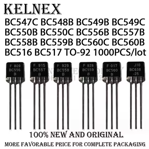 1000pcs BC546B BC547B BC547C BC548B BC549B BC549C BC550B BC550C BC556B BC557B BC558B BC559B BC560C B