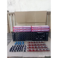 Box Power+Mixer 4 Chanel +Kit Mixer 7 Pot+Knop+Soket Mic Cod Dan Best