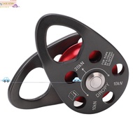 ICAOE103 Bearing Pulley, Roller Bearing Aluminum Single Pulley,  Teardrop Shape Fixed Side Plates Hi