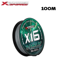 YGKX 16 Strands Braided Fishing Line X16 Super Strong PE Line Fishing Wire 100/150/200/300/500M Mult