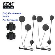 2pcs Vnetphone 3.5mm Mikrofon Pembesar Suara Alat Dengar Dan Klip Interkom Topi Keledar untuk Interf