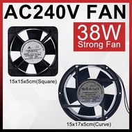 6 inch AC Axial Fan / Cooling Blower AC240V With Bearing 5 BLADES / EXHAUST FAN / COOLING FAN