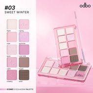 ODBO Iconic Eyeshadow Palette OD2029 ไอโคนิค อายแชโดว์ พาเลทตา 10 เฉดสี โอดีบีโอ
