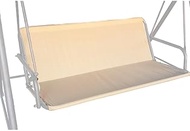 J&C Patio Swing Seat Cover Replacement 600D Heavy Duty Swing Cushion Cover Outdoor Swing Seat Suppor