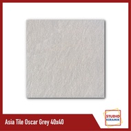 Keramik Lantai Kasar Asia Tile Oscar Grey 40x40