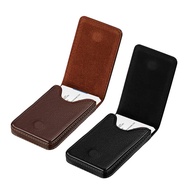 Business Card Case Leather Business Card Holder Vertical Magnetic PU Business Card Holder Gift Busin