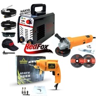 RDY Paket Mesin Las 3 Item!!! Mesin Las Redfox 400w+Mesin Bor Listrik