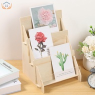 Card Display Stand Greeting Card Display Multifunctional Card Stand 3 Tier Wooden Card Display Stand