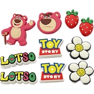 MALAYSIA STOCK!!! JIBBITZ CROCS BUTTON CROCS CHARMS CARTOON PINK BEAR FLOWER LOT SO STRAWBERRY ANGRY