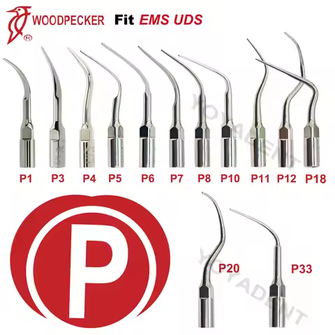 Woodpecker Dental Ultrasonic Scaler Tips Periodontics Scaling Tips Fit EMS UDS Scaler Handpiece Dent