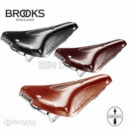 Brooks B17 Carved Imperial Steel Rail Leather Bicycle Saddle Made in England