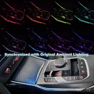 11 Warna Pencahayaan Ambien Untuk BMW 3 Series G20 G22 M3 M4 G80 G82 Jalur Hiasan Dalaman QL9U