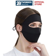 Full Face Mask blocks 99% of UV rays, compact two-layer UPF 50+ Sunscreen Mask