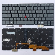 Laptop Keyboard for Lenovo ThinkPad YOGA X1 2024 YOGA X1 9th Gen9 AI US Backlit Gray