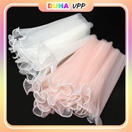 Jade Chiffon Flower Wrapping Size 28cm X 4y, Wave Chiffon with Wave Edge for Bouquets, Cake Decorati