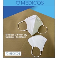 Readystock Medicos C-Fold Comfort fit 4ply Surgical Face Mask - KN95 , N95