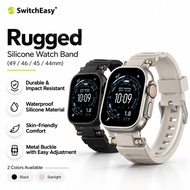 SWITCHEASY Rugged Silicone Watch Band compatible for Apple Watch (44/45/46/49mm)
