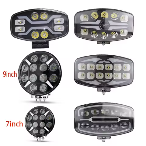 JALN7 LED Light 7" 9" Truck MAN Scani Off Road Spotlight Headlight off road use LED Work Light DRL w