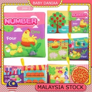 Kids softbook colurful early education cloth book for baby abc learning