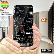 Case Realme C51/C51Shp - Glossy Shiny Softcase For Realme C51S/C51 - Full Cover Case Latest Motif QU