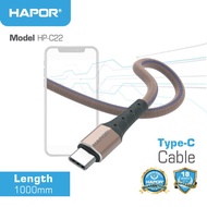 [TYPE-C FAST CHARGER] GENUINE HAPOR - PUMP - SUPER DURABLE - SUPER FAST CHARGER - 1MM LONG