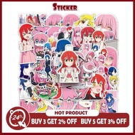 50Pcs Anime Bocchi The Rock Sticker DIY Diary Luggage Scrapbook Mobile Phone Bicycle Sticker