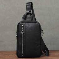 Quality High Men Chest Bag Pack Leatherr Men Crossbody Bags Fashion Men Bag Shoulder