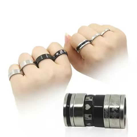 1pcs Ring Magic Tricks 18/19/20/21mm Strong Magnetic Magnet Ring Coin Finger Decoration Magic Ring P