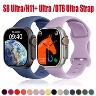 Silicone Strap For  S8 Ultra Smart Watch Series 8 Smart Watch Sports Silicone Watch Strap for H11+ U